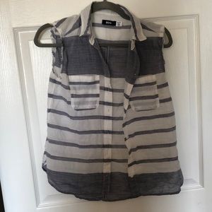 5/$15! Urban Outfitters XS Blue White Top Tank